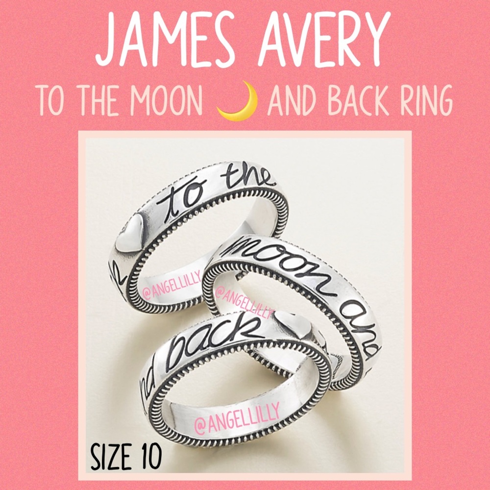James Avery “To the Moon and Back ❤️” Ring